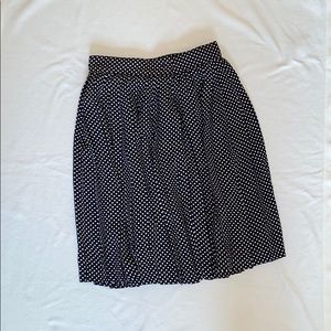 Polka dot Ruffled A-line Skirt